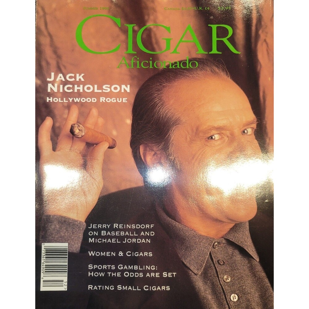 Cigar Aficionado Magazine Summer 1995 Jack Nicholson
